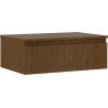 Mexen Rivel meuble de salle de bain sous lavabo 70 cm avec plateau, 1 tiroir, rainuré, noyer - 91A20-07023-1-BFC86