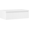 Mexen Rivel armoire de salle de bain sous le lavabo 80 cm avec plateau, 1 tiroir, rainurée, blanche mate - 91A20-08023-1-BFC01