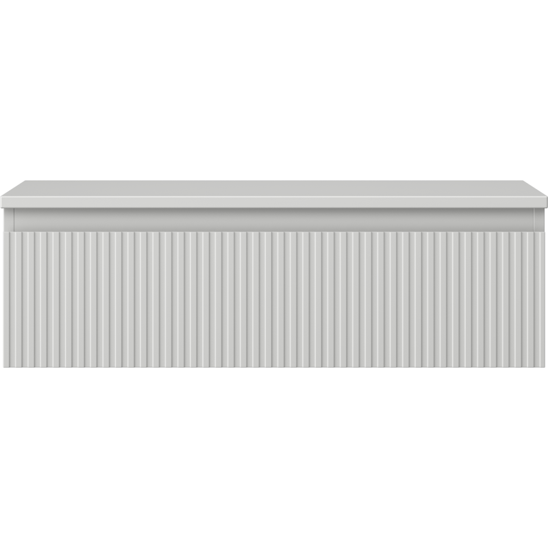 Mexen Rivel meuble de salle de bain sous lavabo 80 cm avec plateau, 1 tiroir, rainuré, gris mat - 91A20-08023-1-BFC62