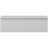 Mexen Rivel meuble de salle de bain sous lavabo 80 cm avec plateau, 1 tiroir, rainuré, gris mat - 91A20-08023-1-BFC62