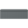 Mexen Rivel meuble de salle de bain sous-lavabo 80 cm avec plateau, 1 tiroir, rainuré, graphite mat - 91A20-08023-1-BFC66