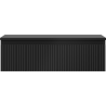 Mexen Rivel Meuble de salle de bains sous lavabo 80 cm avec plan, 1 tiroir, rainuré, noir mat - 91A20-08023-1-BFC71