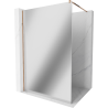 Mexen Kioto paroi de douche Walk-in 90 x 200 cm, miroir 8 mm, or rose - 800-090-101-60-50