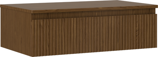 Mexen Rivel meuble de salle de bains sous-vasque 80 cm avec plan, 1 tiroir, rainuré, noyer - 91A20-08023-1-BFC86
