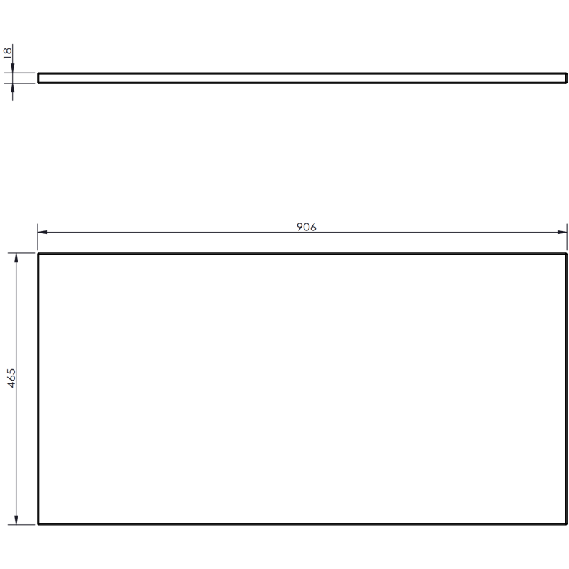 Mexen Rivel meuble de salle de bain sous-vasque 90 cm avec plateau, 1 tiroir, rainuré, gris mat - 91A20-09023-1-BFC62
