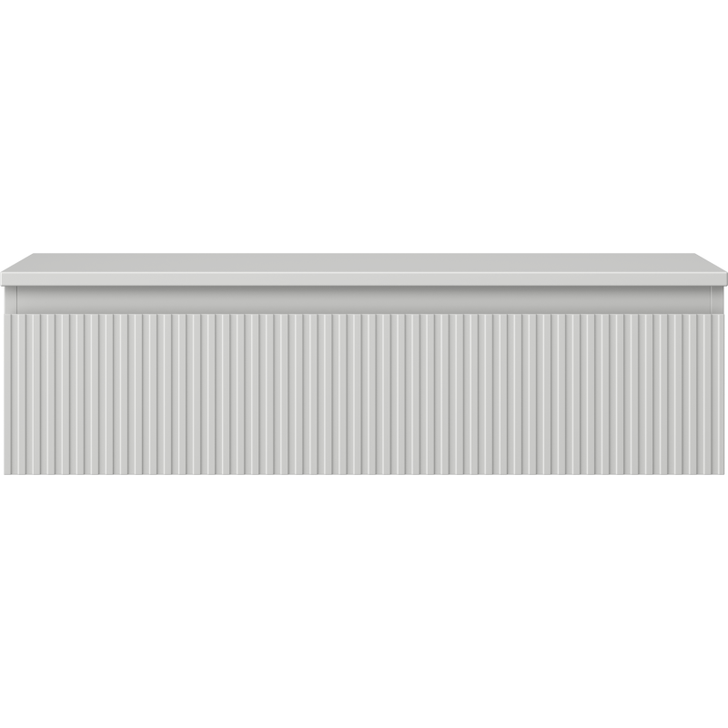 Mexen Rivel meuble de salle de bain sous-vasque 90 cm avec plateau, 1 tiroir, rainuré, gris mat - 91A20-09023-1-BFC62