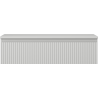 Mexen Rivel armoire de salle de bain sous lavabo 90 cm avec plateau, 1 tiroir, cannelée, gris mat - 91A20-09023-1-BFC62