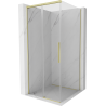 Mexen Rox cabine de douche coulissante 110 x 110 cm, transparente, or - 8C2-110-110-50-00