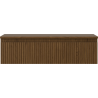 Mexen Rivel meuble de salle de bain sous-vasque 90 cm avec plateau, 1 tiroir, nervuré, noyer - 91A20-09023-1-BFC86