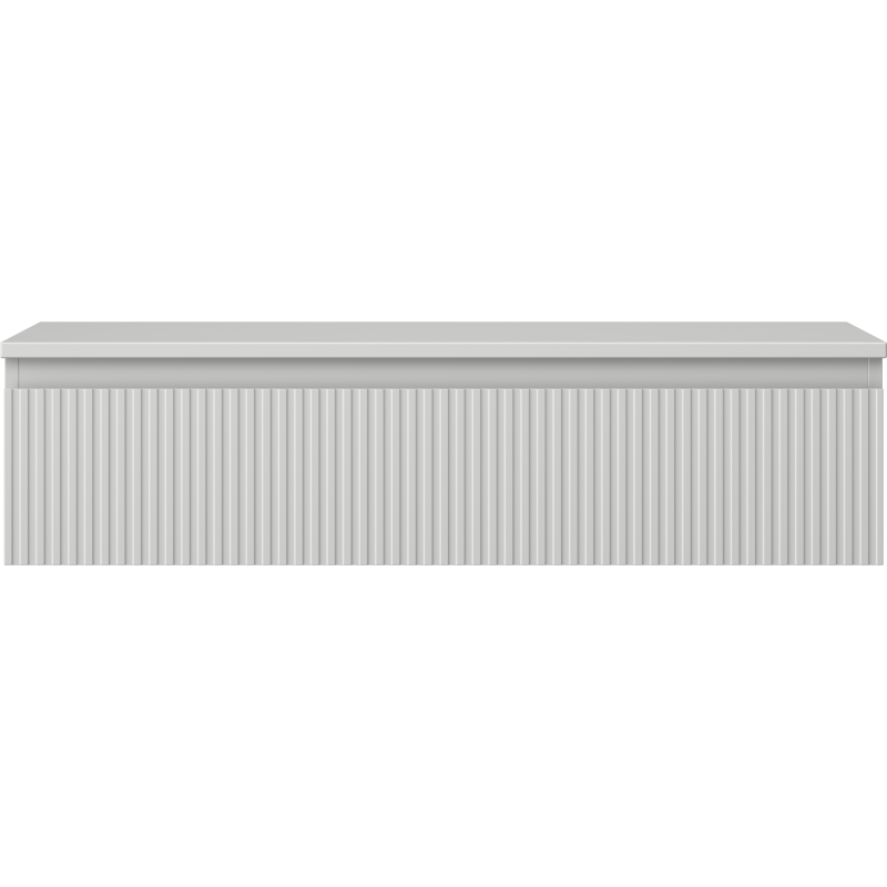 Mexen Rivel meuble de salle de bain sous lavabo 100 cm avec plateau, 1 tiroir, rainuré, gris mat - 91A20-10023-1-BFC62