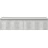 Mexen Rivel armoire de salle de bain sous-lavabo 100 cm avec plateau, 1 tiroir, rainuré, gris mat - 91A20-10023-1-BFC62