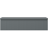 Mexen Rivel meuble de salle de bain sous lavabo 100 cm avec plateau, 1 tiroir, rainuré, graphite mat - 91A20-10023-1-BFC66