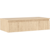 Mexen Rivel meuble de salle de bain sous-lavabo 100 cm avec plateau, 1 tiroir, rainuré, chêne - 91A20-10023-1-BFC81
