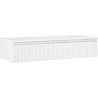 Mexen Rivel meuble sous-lavabo salle de bain 120 cm avec plateau, 1 tiroir, rainuré, blanc mat - 91A20-12023-1-BFC01