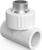 Mexen PPR té à souder pour tuyaux PPR 20 x 1/2 M x 20 - W97333-2012M20-00