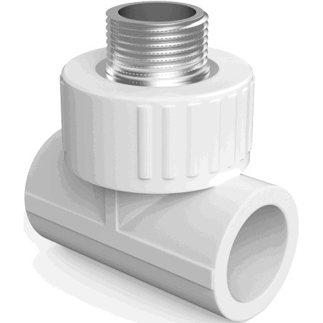 Mexen PPR té soudé pour tuyaux 25 x 1/2 M x 25 - W97333-2512M20-00