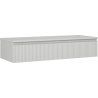 Mexen Rivel meuble dessous de lavabo 120 cm avec plateau, 1 tiroir, rainuré, gris mat - 91A20-12023-1-BFC62