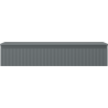 Mexen Rivel meuble de salle de bains sous lavabo 120 cm avec plateau, 1 tiroir, rainuré , graphite mat - 91A20-12023-1-BFC66