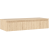 Mexen Rivel meuble de salle de bain sous-vasque 120 cm avec plateau, 1 tiroir, rainuré, chêne - 91A20-12023-1-BFC81