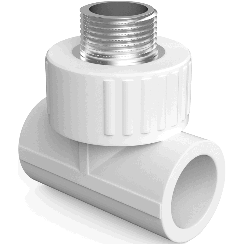 Mexen PPR tés soudé pour tuyaux 32 x 3/4 M x 32 - W97333-3234M20-00