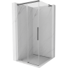 Mexen Rox L cabine de douche coulissante 120 x 120 cm, transparent, métal pistol - 8C2L-120-120-95-00