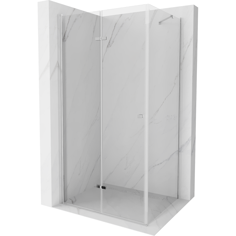 Mexen Lima cabine de douche pliante 120 x 90 cm, transparente, chrome - 856-120-090-01-00