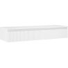 Mexen Rivel meuble de salle de bains sous lavabo 140 cm avec plateau, 1 tiroir, rainuré, blanc mat - 91A20-14023-1-BFC01