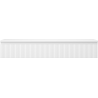 Mexen Rivel meuble sous-lavabo 140 cm avec plateau, 1 tiroir, rainuré, blanc mat - 91A20-14023-1-BFC01