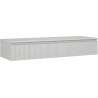 Mexen Rivel meuble de salle de bain sous lavabo 140 cm avec plateau, 1 tiroir, rainuré, gris mat - 91A20-14023-1-BFC62