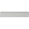 Mexen Rivel meuble de salle de bain sous lavabo 140 cm avec plateau, 1 tiroir, rainuré, gris mat - 91A20-14023-1-BFC62