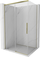 Mexen Rox cabine de douche coulissante 125 x 120 cm, transparente, or - 8C2-125-120-50-00