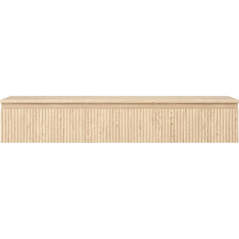 Mexen Rivel meuble de salle de bains sous vasque 140 cm avec plateau, 1 tiroir, rainuré, chêne - 91A20-14023-1-BFC81