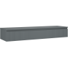 Mexen Rivel meuble de salle de bain sous lavabo 160 cm avec plateau, 1 tiroir, rainuré, graphite mat - 91A20-16023-1-BFC66