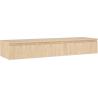 Mexen Rivel meuble de salle de bain sous-lavabo 160 cm avec plan, 1 tiroir, rainuré, chêne - 91A20-16023-1-BFC81