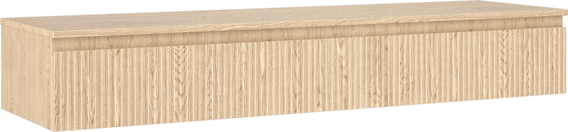 Mexen Rivel meuble de salle de bain sous-lavabo 160 cm avec plan, 1 tiroir, rainuré, chêne - 91A20-16023-1-BFC81