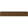 Mexen Rivel armoire de salle de bain sous lavabo 160 cm avec plateau, 1 tiroir, rainuré, noyer - 91A20-16023-1-BFC86
