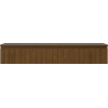 Mexen Rivel meuble de salle de bain à poser sous lavabo 140 cm avec plateau, 1 tiroir, rainuré, noyer - 91A20-14023-1-BFC86