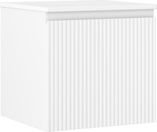 Mexen Rivel meuble de salle de bain sous lavabo 50 cm avec plan de travail, 1 tiroir, rainuré, blanc mat - 91A20-05047-1-BFC01