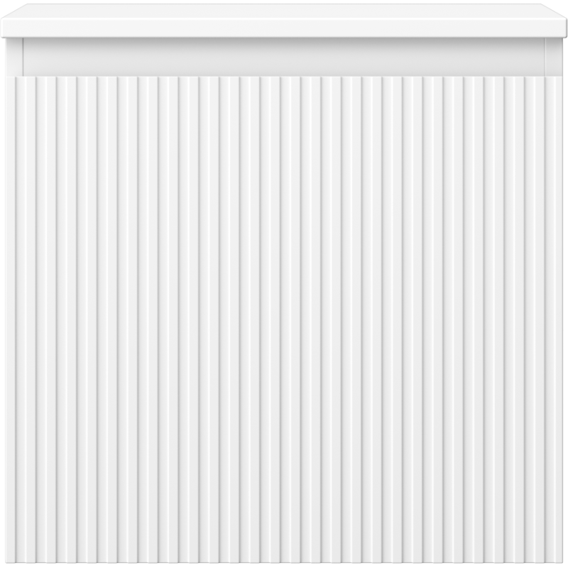 Mexen Rivel meuble de salle de bain sous lavabo 50 cm avec plan de travail, 1 tiroir, rainuré, blanc mat - 91A20-05047-1-BFC01