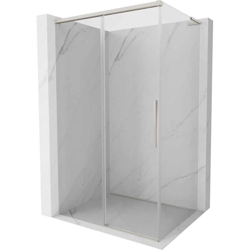 Mexen Rox L cabine de douche coulissante 95 x 75 cm, transparent, nickel brossé - 8C2L-095-075-97-00