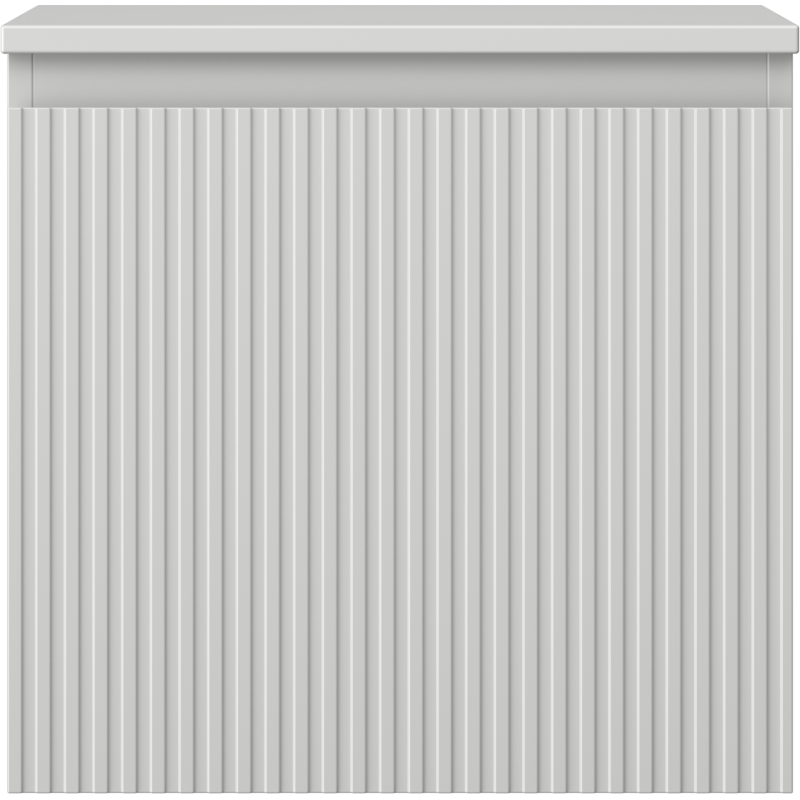 Mexen Rivel meuble de salle de bain sous-vasque 50 cm avec plateau, 1 tiroir, rainuré, gris mat - 91A20-05047-1-BFC62