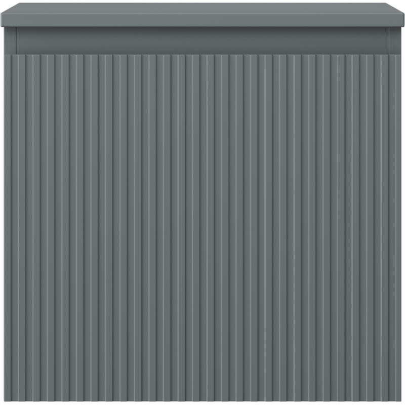 Mexen Rivel meuble de salle de bain sous-lavabo 50 cm avec plateau, 1 tiroir, rainuré, graphite mat - 91A20-05047-1-BFC66