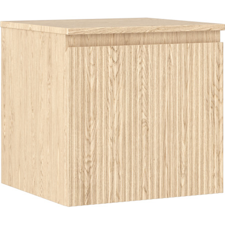 Mexen Rivel meuble sous-lavabo 50 cm avec plateau, 1 tiroir, rainuré, chêne - 91A20-05047-1-BFC81