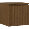 Mexen Rivel meuble de salle de bain sous lavabo 50 cm avec plateau, 1 tiroir, rainuré, noyer - 91A20-05047-1-BFC86