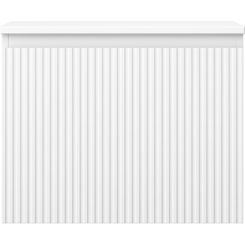 Mexen Rivel armoire de salle de bain sous-lavabo 60 cm avec plateau, 1 tiroir, rainurée, blanc mat - 91A20-06047-1-BFC01