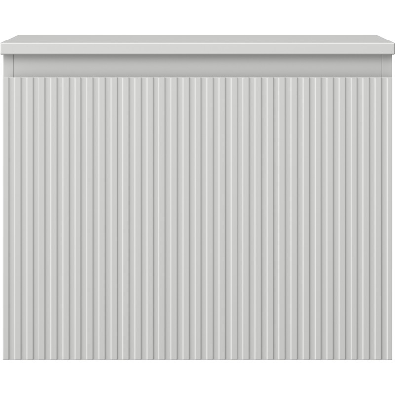 Mexen Rivel armoire de salle de bain sous lavabo 60 cm avec plateau, 1 tiroir, rainurée, gris mat - 91A20-06047-1-BFC62