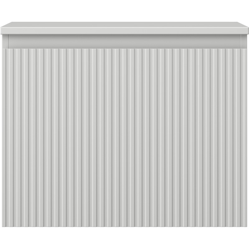 Mexen Rivel meuble de salle de bain sous vasque 60 cm avec plateau, 1 tiroir, rainuré, gris mat - 91A20-06047-1-BFC62