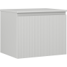 Mexen Rivel meuble de salle de bain sous vasque 60 cm avec plateau, 1 tiroir, rainuré, gris mat - 91A20-06047-1-BFC62