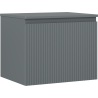 Mexen Rivel meuble de salle de bain sous lavabo 60 cm avec plateau, 1 tiroir, rainuré, graphite mat - 91A20-06047-1-BFC66