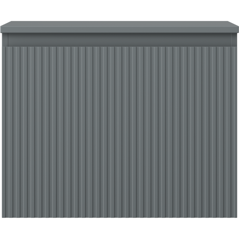 Mexen Rivel armoire de salle de bain sous-lavabo 60 cm avec plateau, 1 tiroir, rainurée, graphite mat - 91A20-06047-1-BFC66